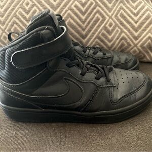 Nike Court Borough Mid 2 PSV 'Triple Black' CD7783-001 Youth Size 3Y